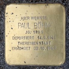 Stolperstein dedicated to Paul Böhm