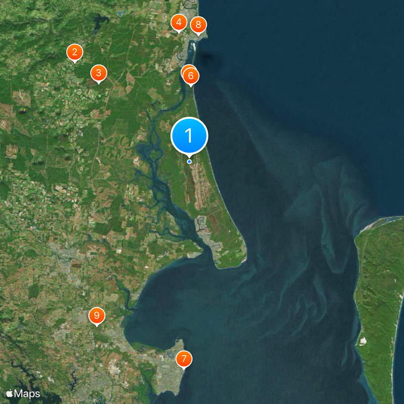 Bribie Island Map