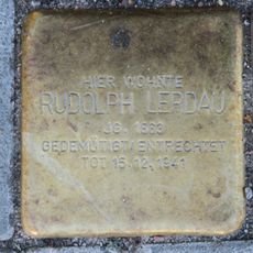Stolperstein dedicated to Rudolph Lerdau