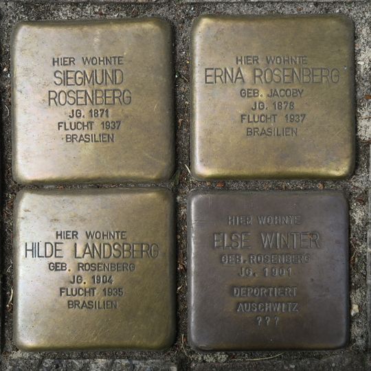 Stolperstein en memoria de Siegmund Rosenberg