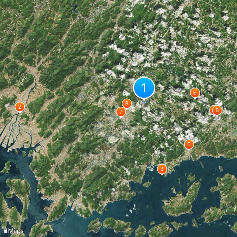 廣島縣立廣島中學·高等學校 Map