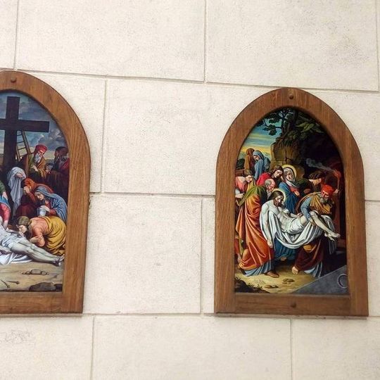 14. zastavení na křížové cestě v Jindřichově Hradci