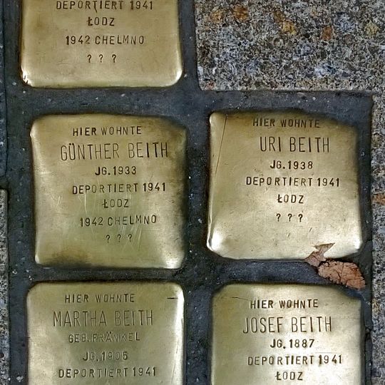 Stolperstein en memoria de Uri Beith