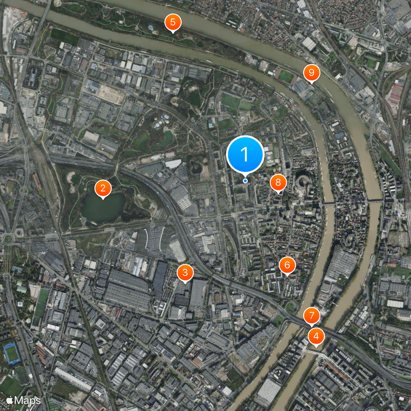 Villeneuve-la-Garenne Mapa