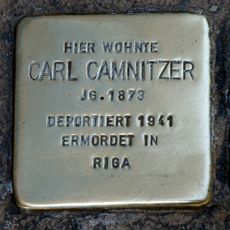 Stolperstein dedicated to Carl Camnitzer