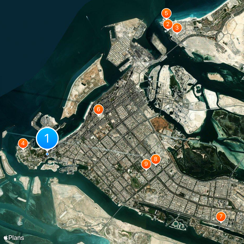 Etihad Towers Mapa