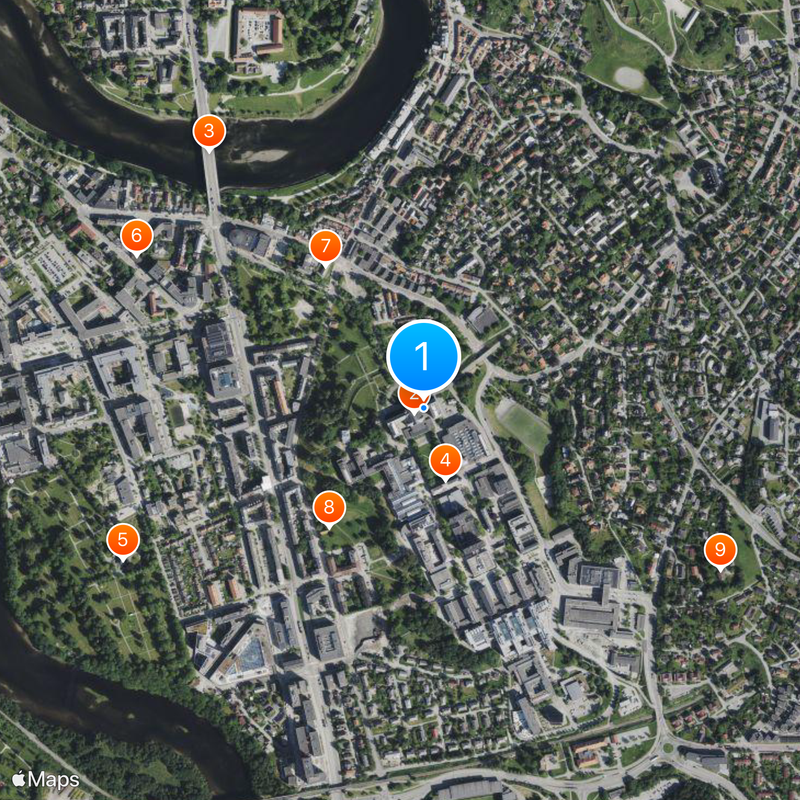 Universidad Noruega de Ciencia y Tecnología Mapa