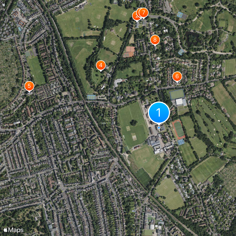 Dulwich College Map