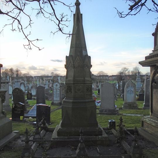 Agnes And John Rowe Obelisk At Toxteth Park Cemetery