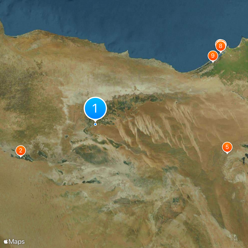 Gobernación de Matrú Mapa