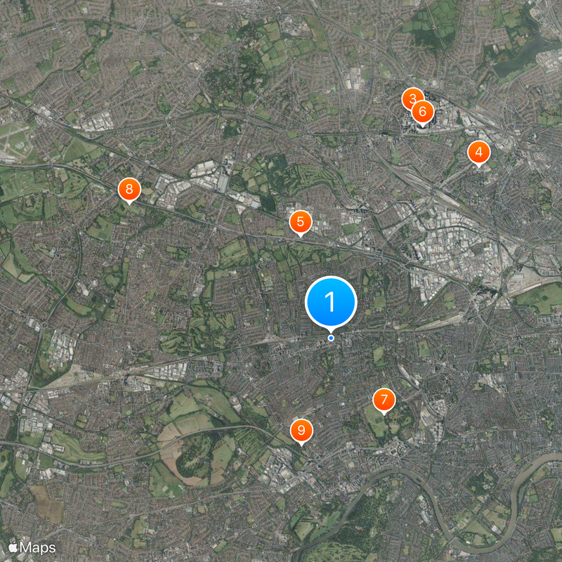 Borough londonien d'Ealing Carte