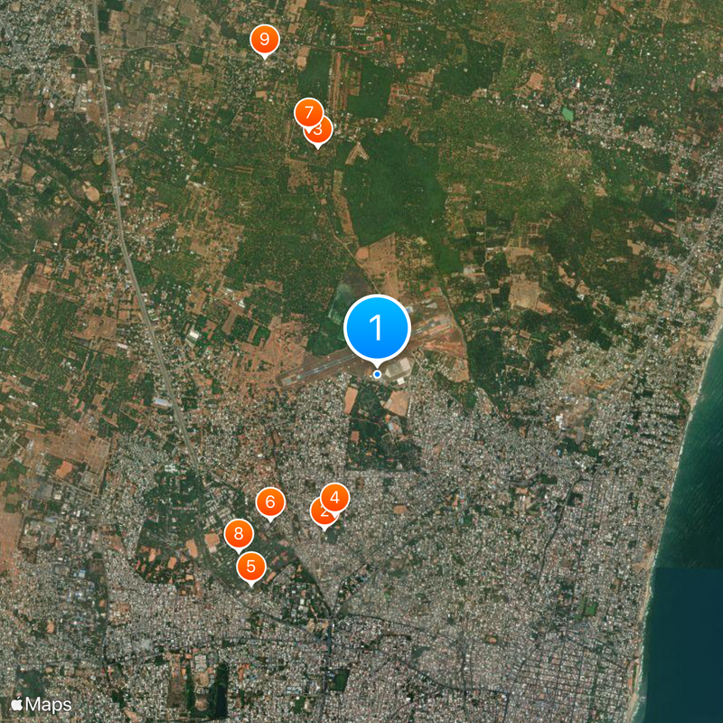 Pondicherry Airport Map