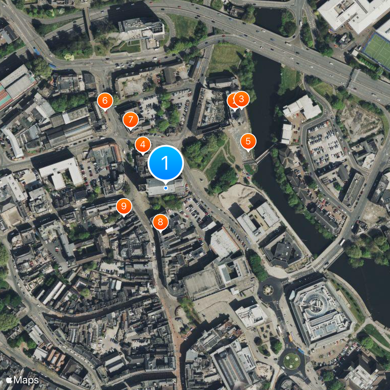 Derby Cathedral Mapa