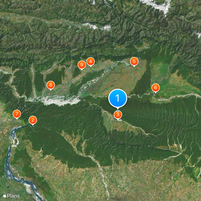 Park Narodowy Ćitwan Mapa