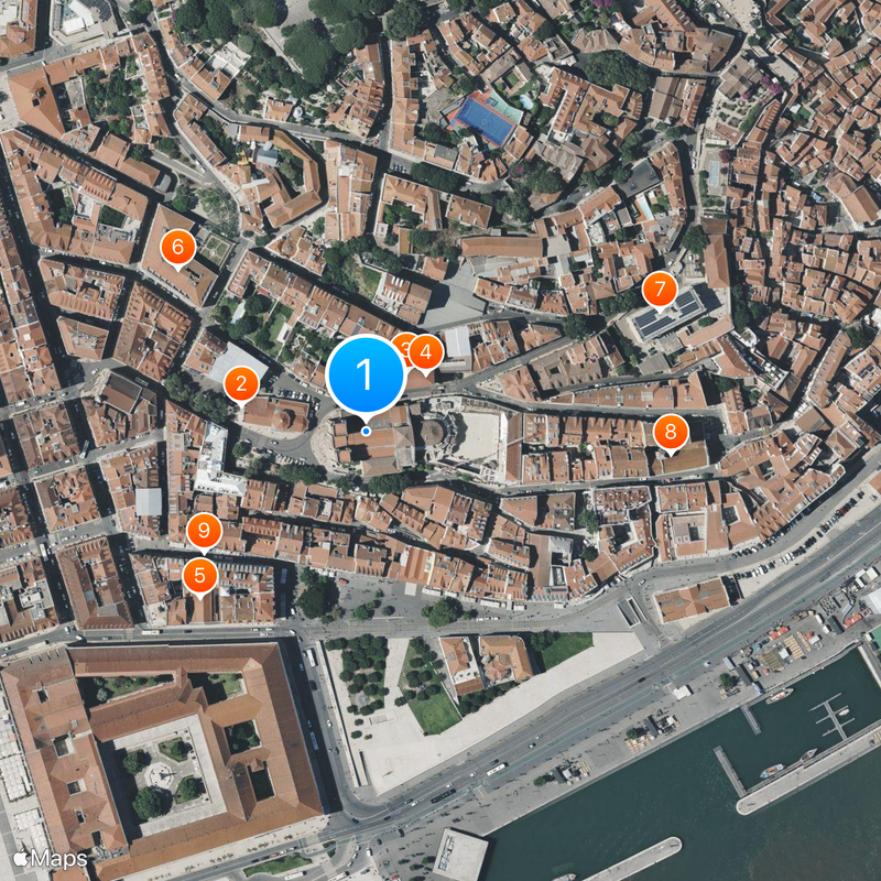 Lisbon Cathedral Map