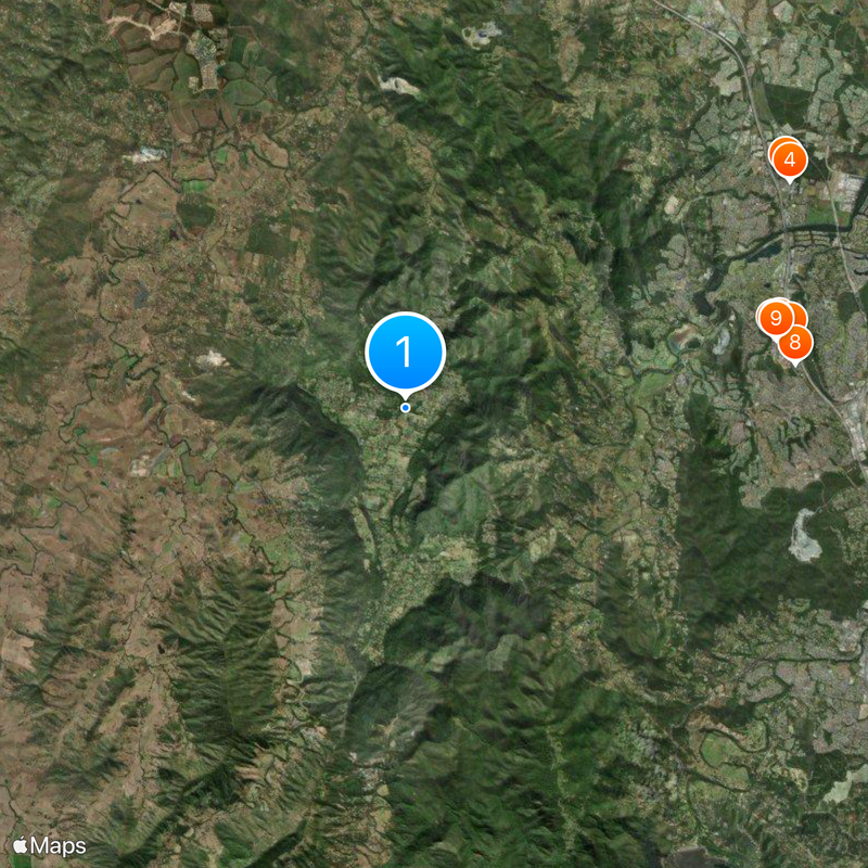 Tamborine Mountain Map