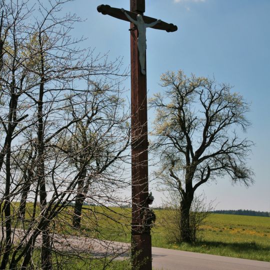 Dřevěný kříž u Křižínkova