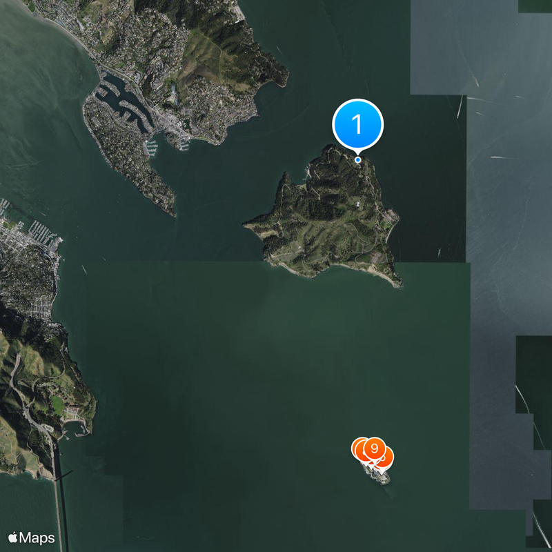 Angel Island Immigration Station Mapa