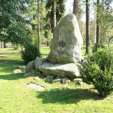 Pomník Fridricha Ludwiga Jahna v Městském Parku v Českém Krumlově