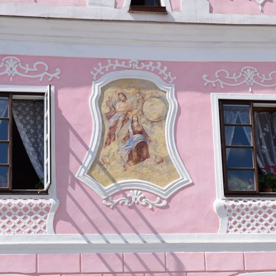 Obrázek Korunování Panny Marie na náměstí v Telči