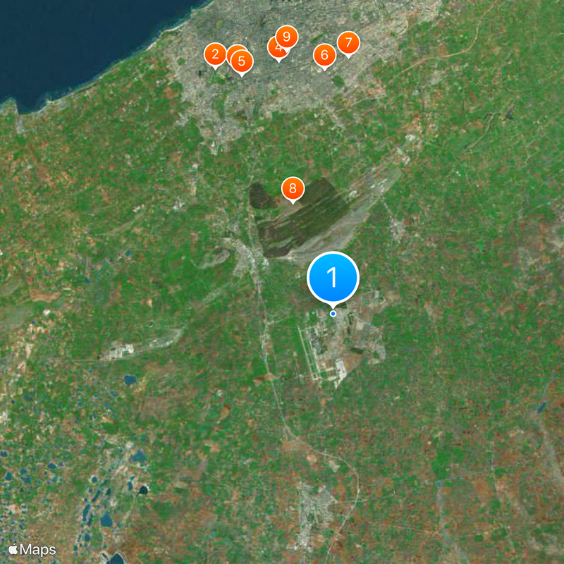 Relax Hotel Airport Map