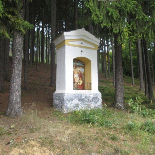 Kaplička na křížové cestě Lhenice - 12. zastavení