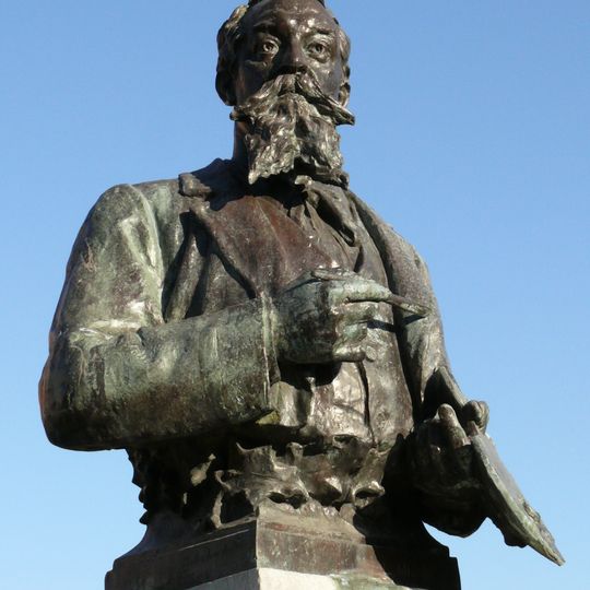 Borstbeeld van Alfred Verwee