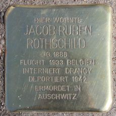 Stolperstein dedicated to Jacob Ruben Rothschild