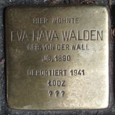 Stolperstein dedicated to Eva Hava Walden