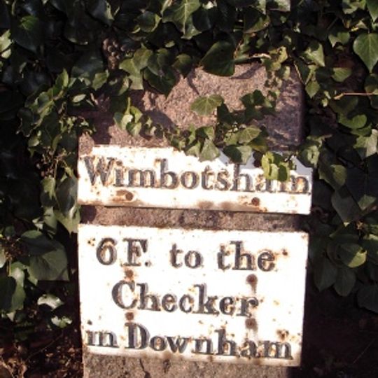 Milestone, Lynn Rd,  Wimbotsham, by No. 149 , S of jct with Low Rd