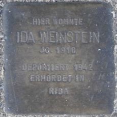 Stolperstein dedicated to Ida Weinstein