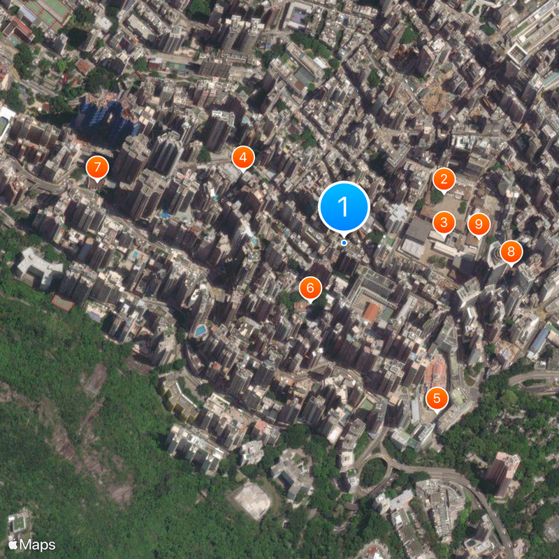 Central–Mid-levels escalators Map