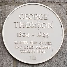 Commemorative plaque to George Thomson