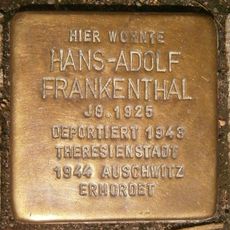 Stolperstein dedicated to Hans-Adolf Frankenthal