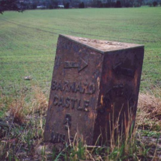 Milestone, 2 miles W of B6274 jct