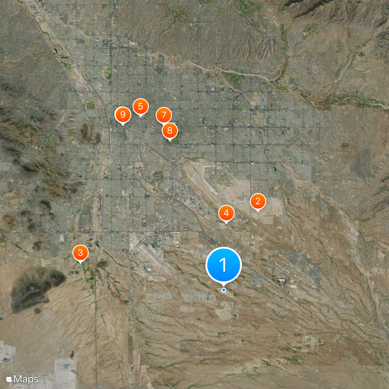 United States Penitentiary, Tucson Map