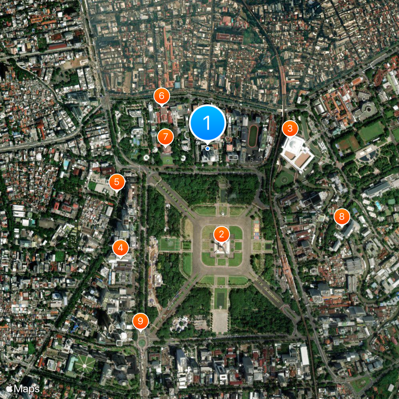 Supreme Court of the Republic of Indonesia Map
