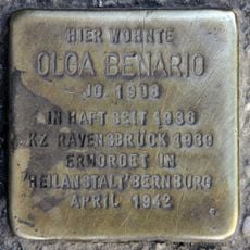 Stolperstein à la mémoire d’Olga Benario-Prestes
