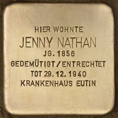 Stolperstein en memoria de Jenny Nathan