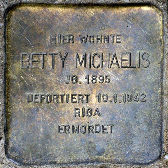 Stolperstein für Betty Michaelis