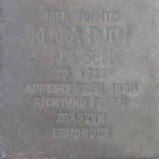 Stolperstein à la mémoire de Klara Ruth Abosch