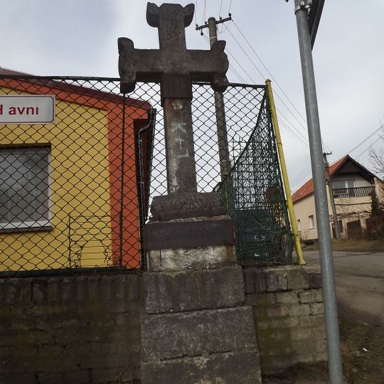 Crucifix near school