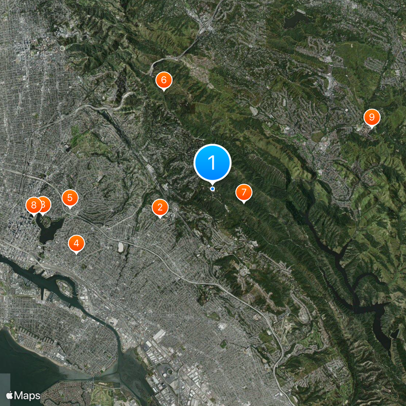 Chabot Space and Science Center Map