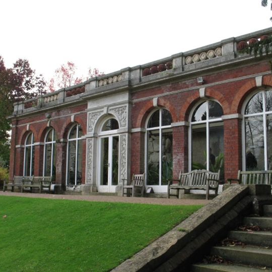 Fernery, attached wall to west and steps to south, Ashridge