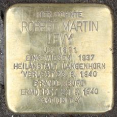 Stolperstein à la mémoire de Robert Martin Levy