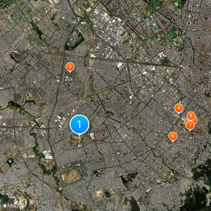 General Santander National Police Academy Map