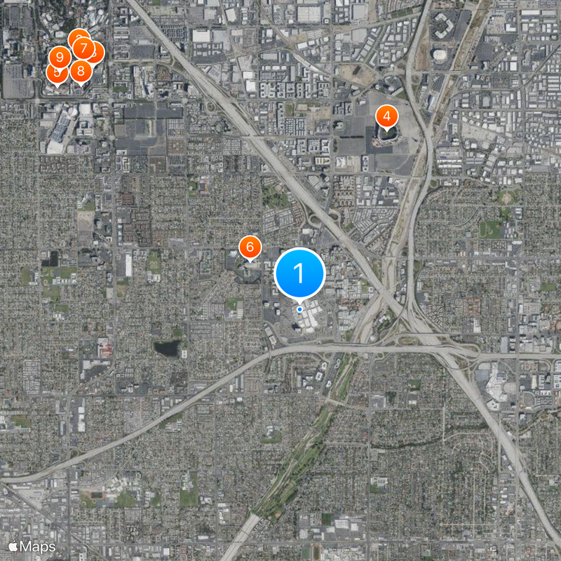 The Outlets at Orange Map