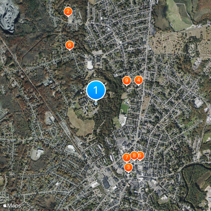 Taunton State Hospital Map