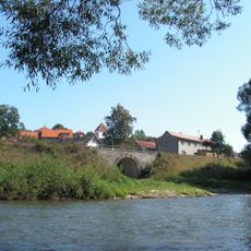 Železniční most přes potok v Soběšíně