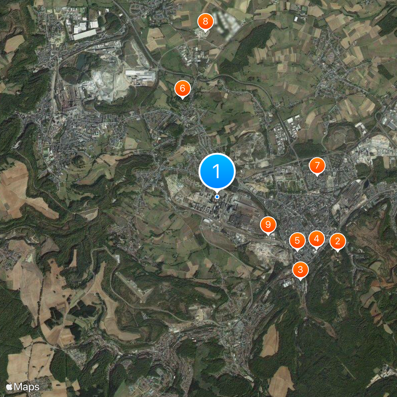 University of Luxembourg Map